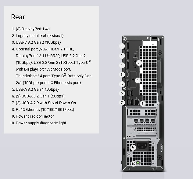 Back caption of computer